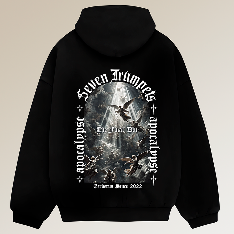 Hoodie Boxy Fit - Regular Fit - Seven Trumpets  | Streetwear Chile 2