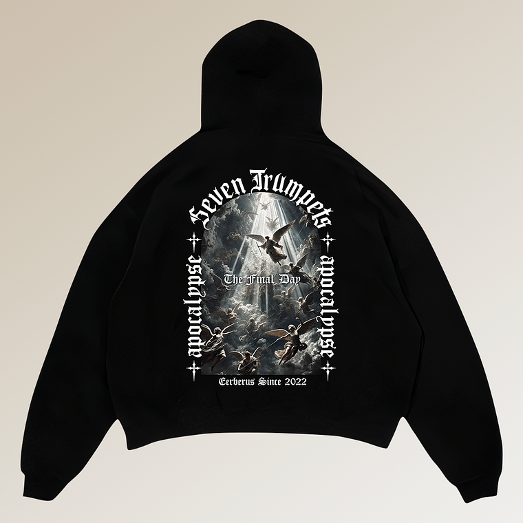 Hoodie Boxy Fit - Regular Fit - Seven Trumpets  | Streetwear Chile 3