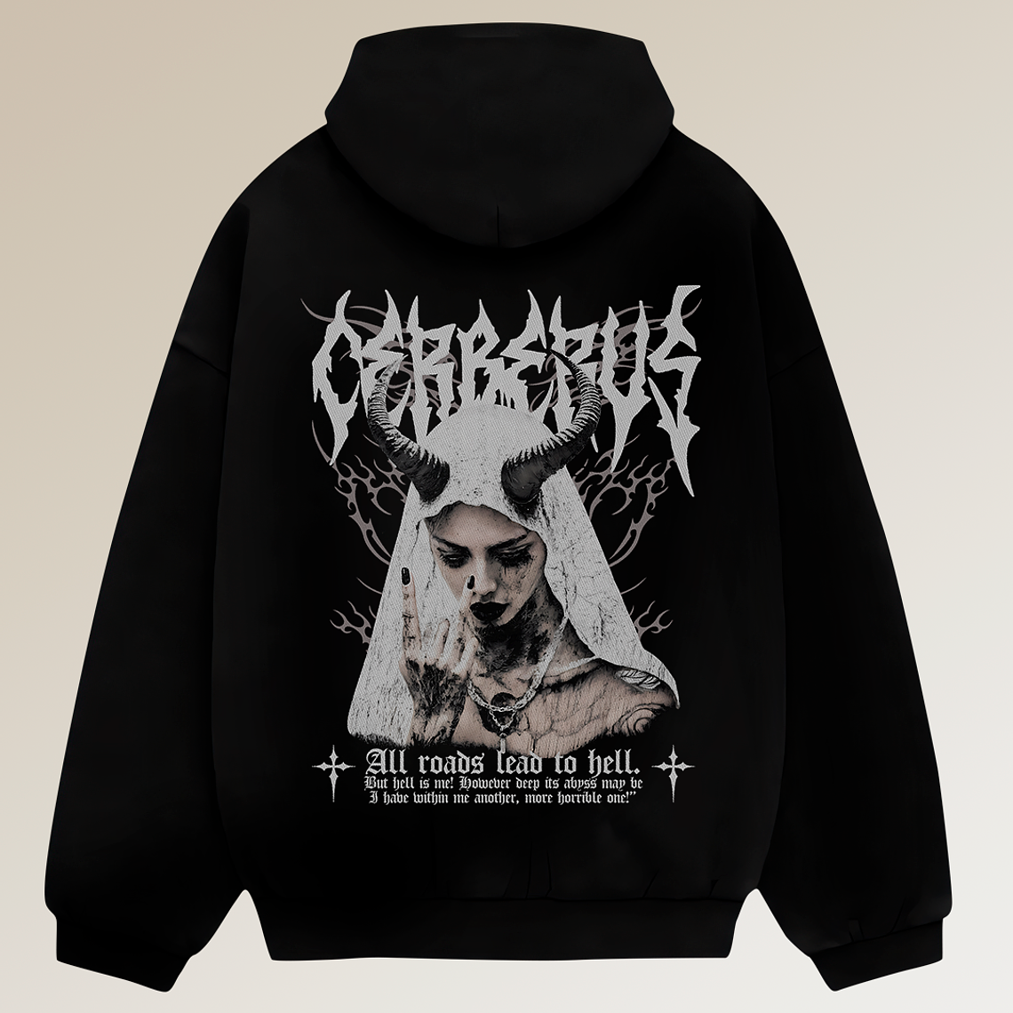 Hoodie Boxy Fit - Regular Fit - Lead to Hell | Streetwear Chile 1