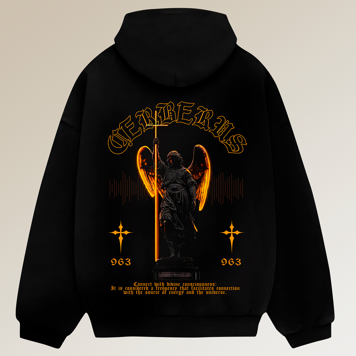 Hoodie Boxy Fit - Regular Fit - 963 HZ | Streetwear Chile 1