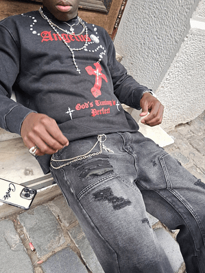 Hoodie Acid Wash Angelus | Streetwear Chile