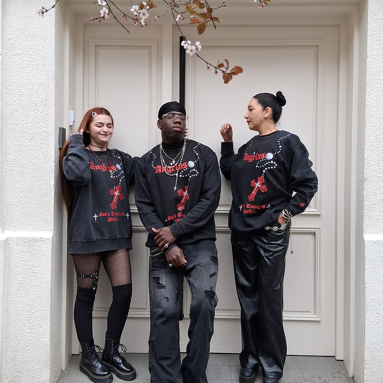 Hoodie Acid Wash Angelus | Streetwear Chile 4