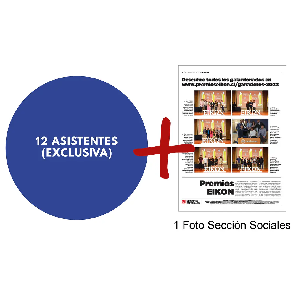 MUY PRONTO PACK Mesa 12 pax + Sociales EE LT