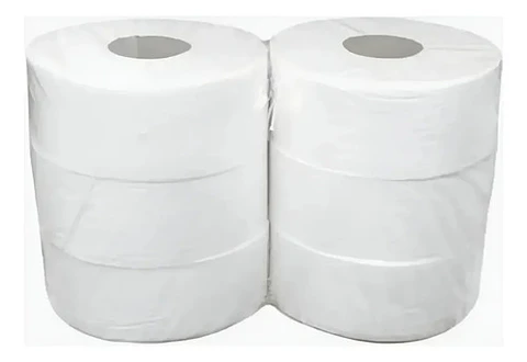 Papel Higiénico Industrial – 6x 300 m, Alto rendimiento para uso continuo