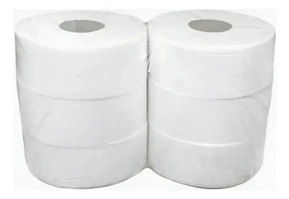Papel Higiénico Industrial – 6x 300 m, Alto rendimiento para uso continuo 1