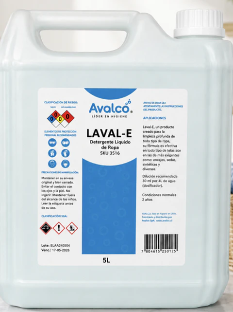 Detergente para Ropa , concentrado, 5 litros