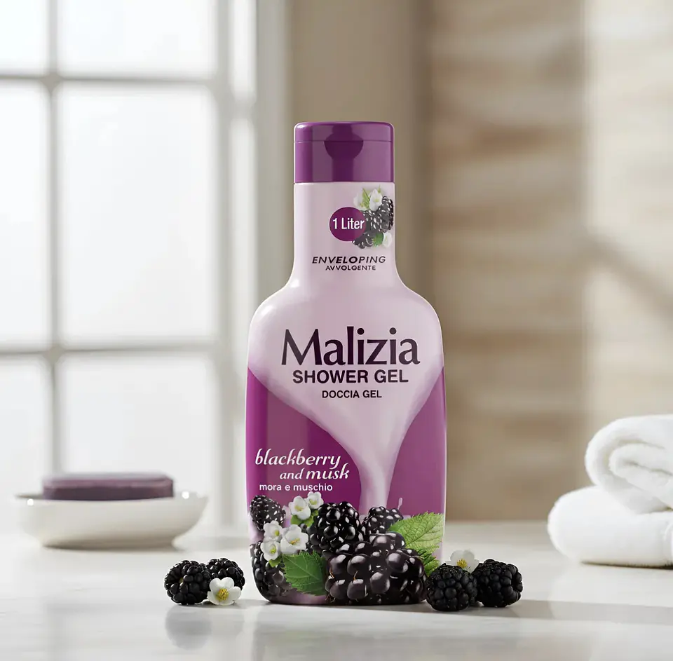 Gel de Baño , 1 litro , exquisito aroma, Malizia 2