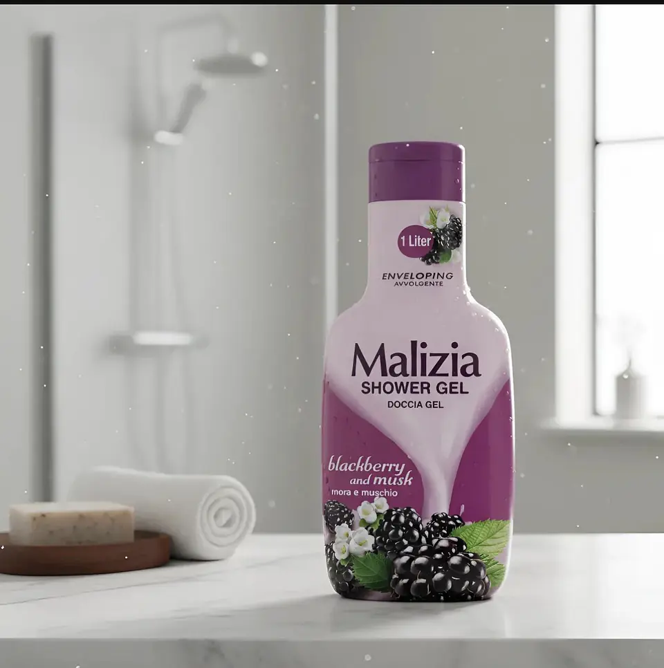 Gel de Baño , 1 litro , exquisito aroma, Malizia 3