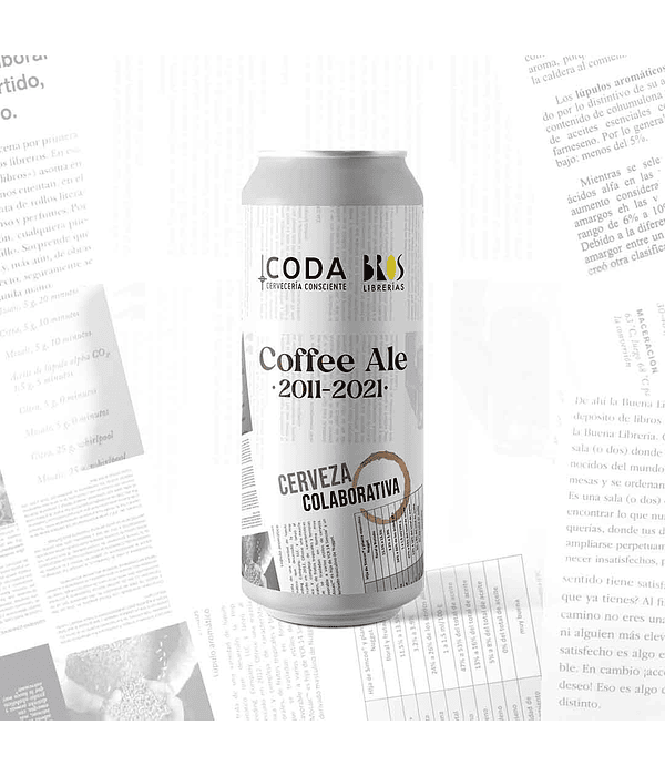 Coda Coffee Ale
Colaborativa con BROS Librerías - Coda