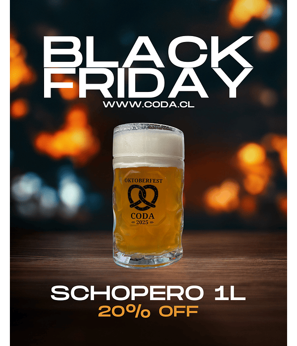 Vaso Schopero 1 Litro<br/> Edición Oktoberfest