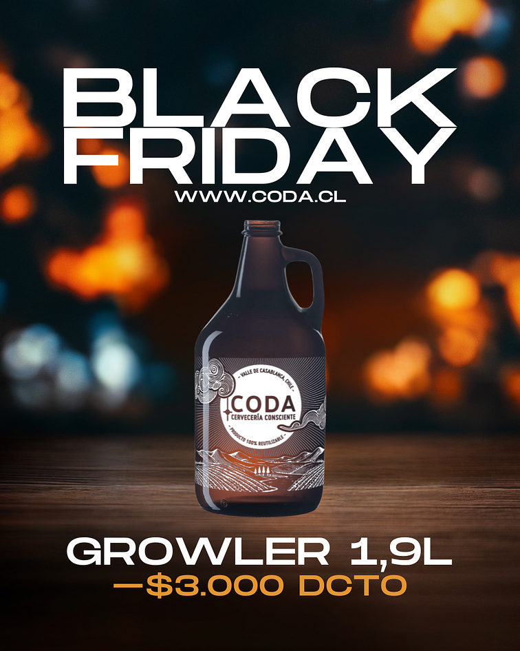 Growler 1,9L<br/> Elige el relleno