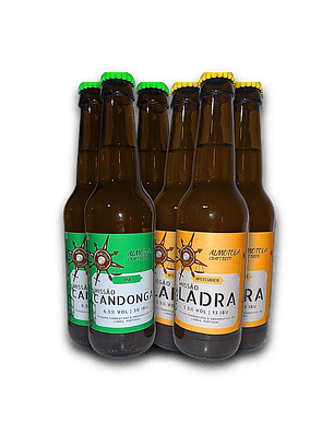 Pack 6 cervejas ( 3Weissbier + 3 IPA)