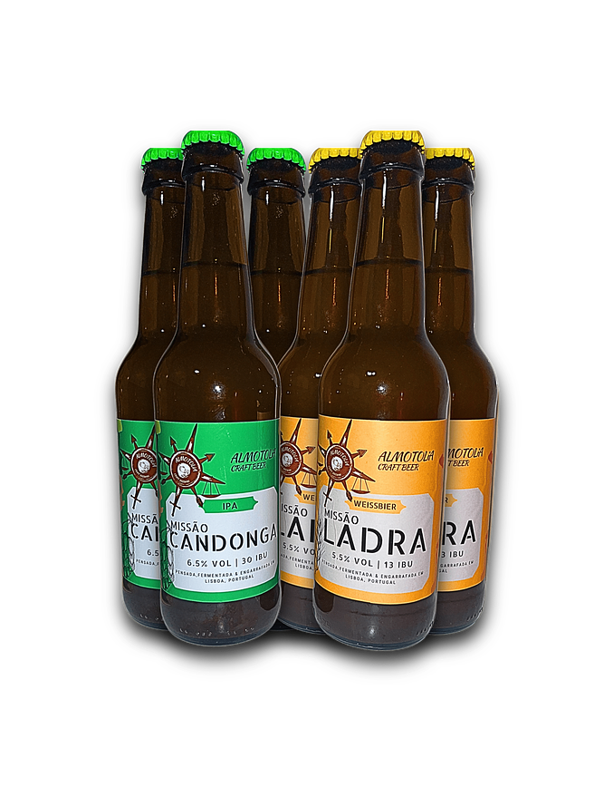 Pack 6 cervejas ( 3Weissbier + 3 IPA) 1