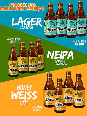 Pack 12 Cervejas Almotolia | Melhor Valor