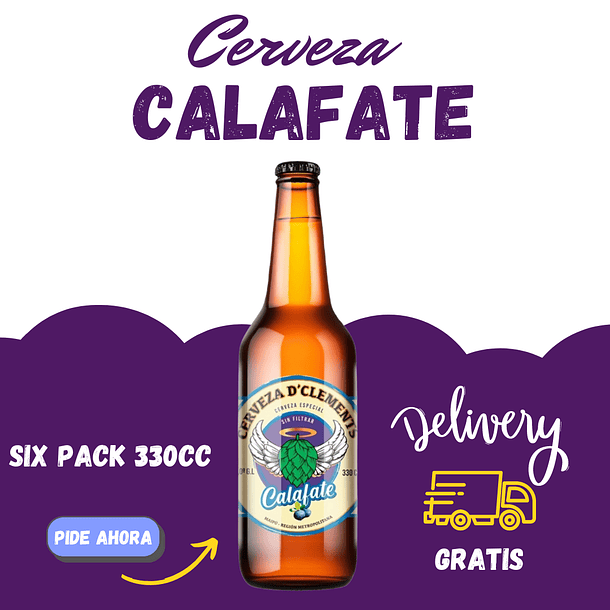 Six Pack cerveza Calafate 330cc