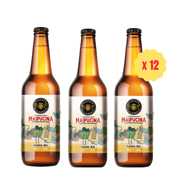 Pack 12 botella Golden Ale 330cc