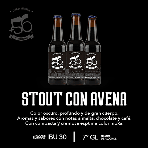 24 Botellas 330cc • Stout con Avena  