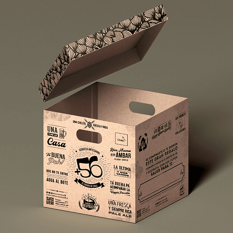 Caja cubo +56 de Regalo Reutilizable-Sustentable NUEVO!! (Caja Sola)