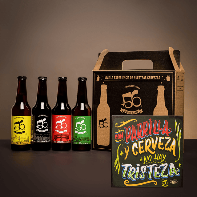 Regala Pack Cervezas + cartel parrilla