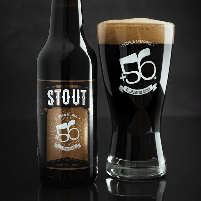 Botella 330cc • Stout con Avena