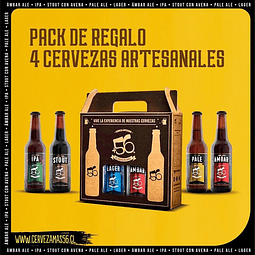 Pack Regalo 4 Cervezas Artesanales +56