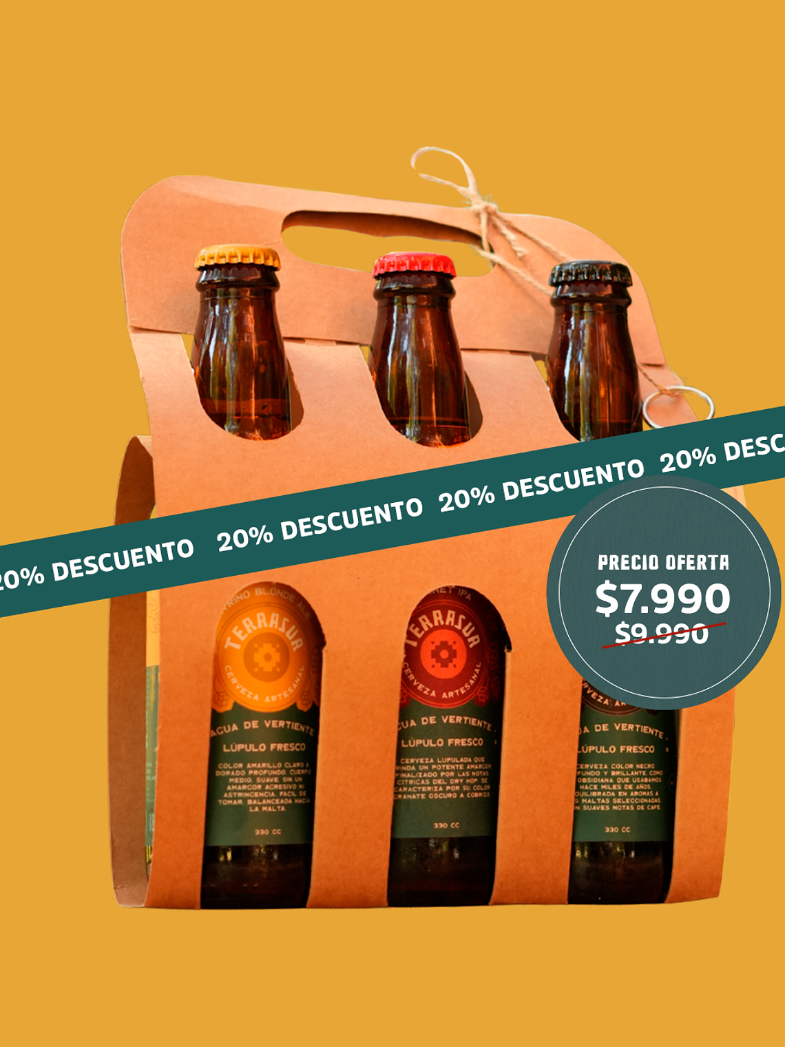 Tri Pack Cerveza Terrasur 330 cc 1