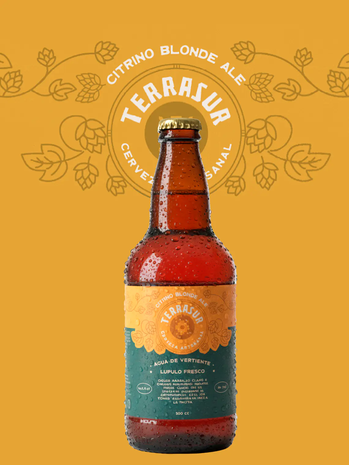 Cerveza Blonde Ale Terrasur 500 cc Pack 8 1