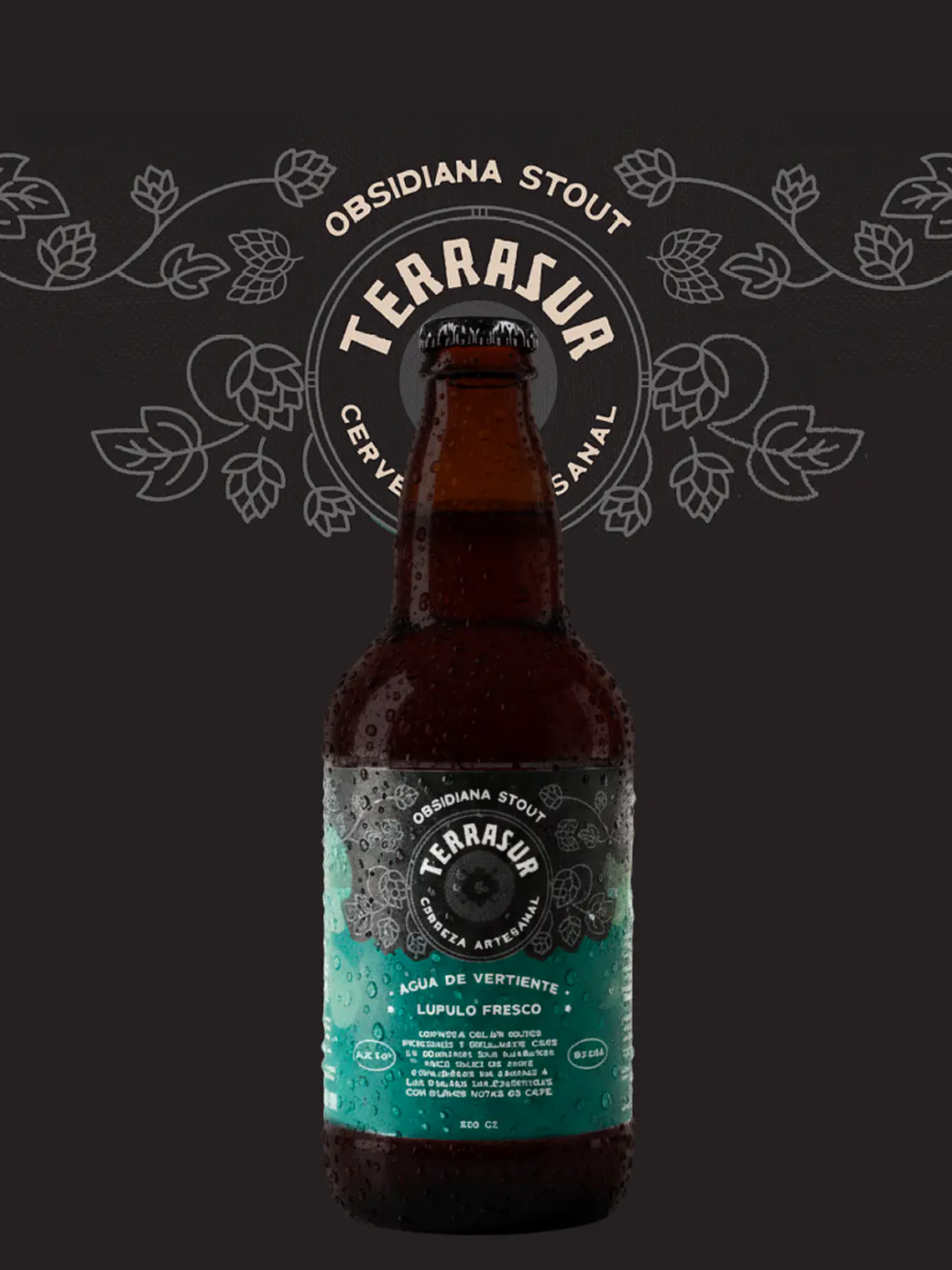 Cerveza Stout Terrasur 500 cc Pack 8 1