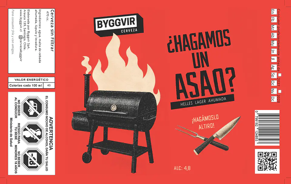 Hagamos un Asao? - Helles Lager Ahumada (4/6/12 Pack) 2