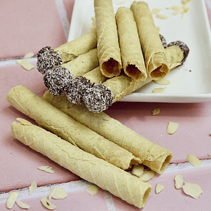 Mix de Keto Barquillos rellenos de trufa y sin relleno (10 u.)