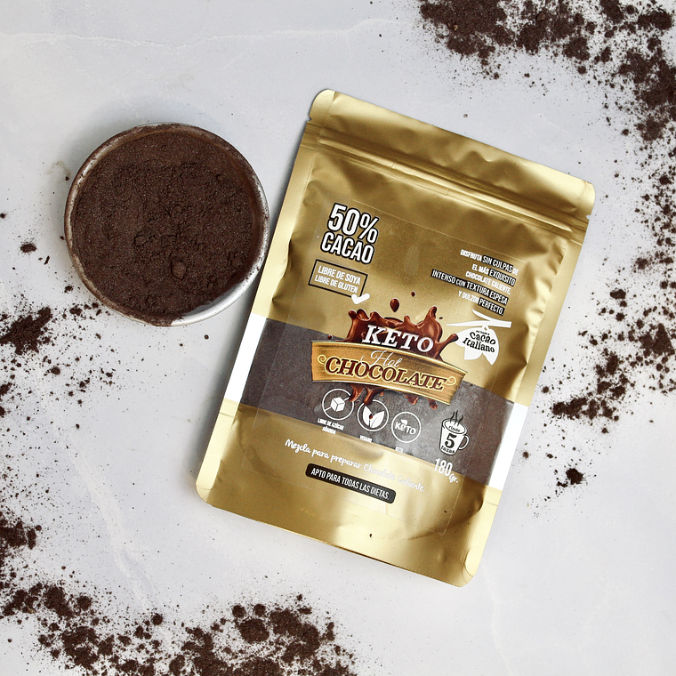 Hot Chocolate Keto instantáneo en polvo 1