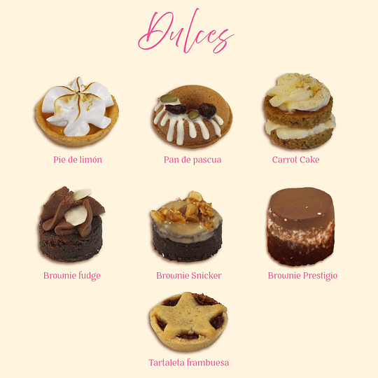 Mix de mini dulces para cocktail (surtido 30 unidades) - Image 2