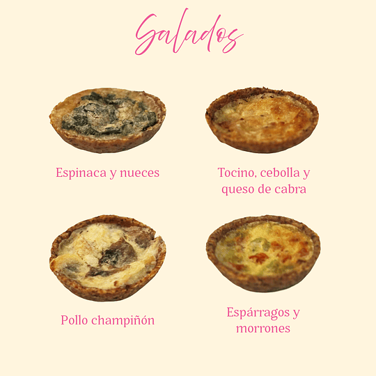 Mix de mini quiches surtidos cocktail (30 unidades) - Image 2