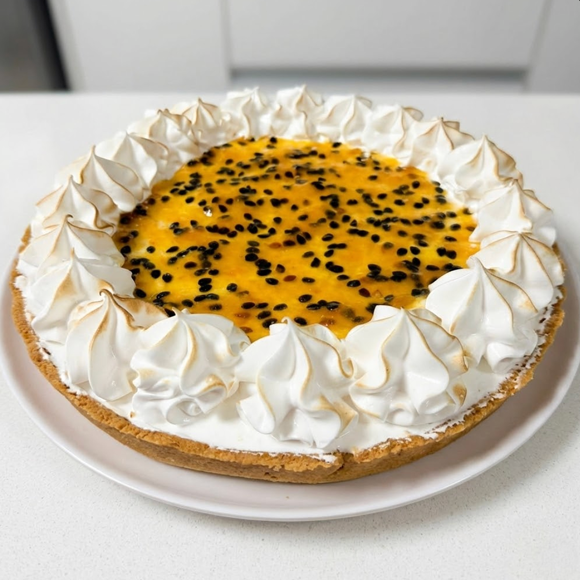 Pie de Maracuyá Keto y sin lácteos 1