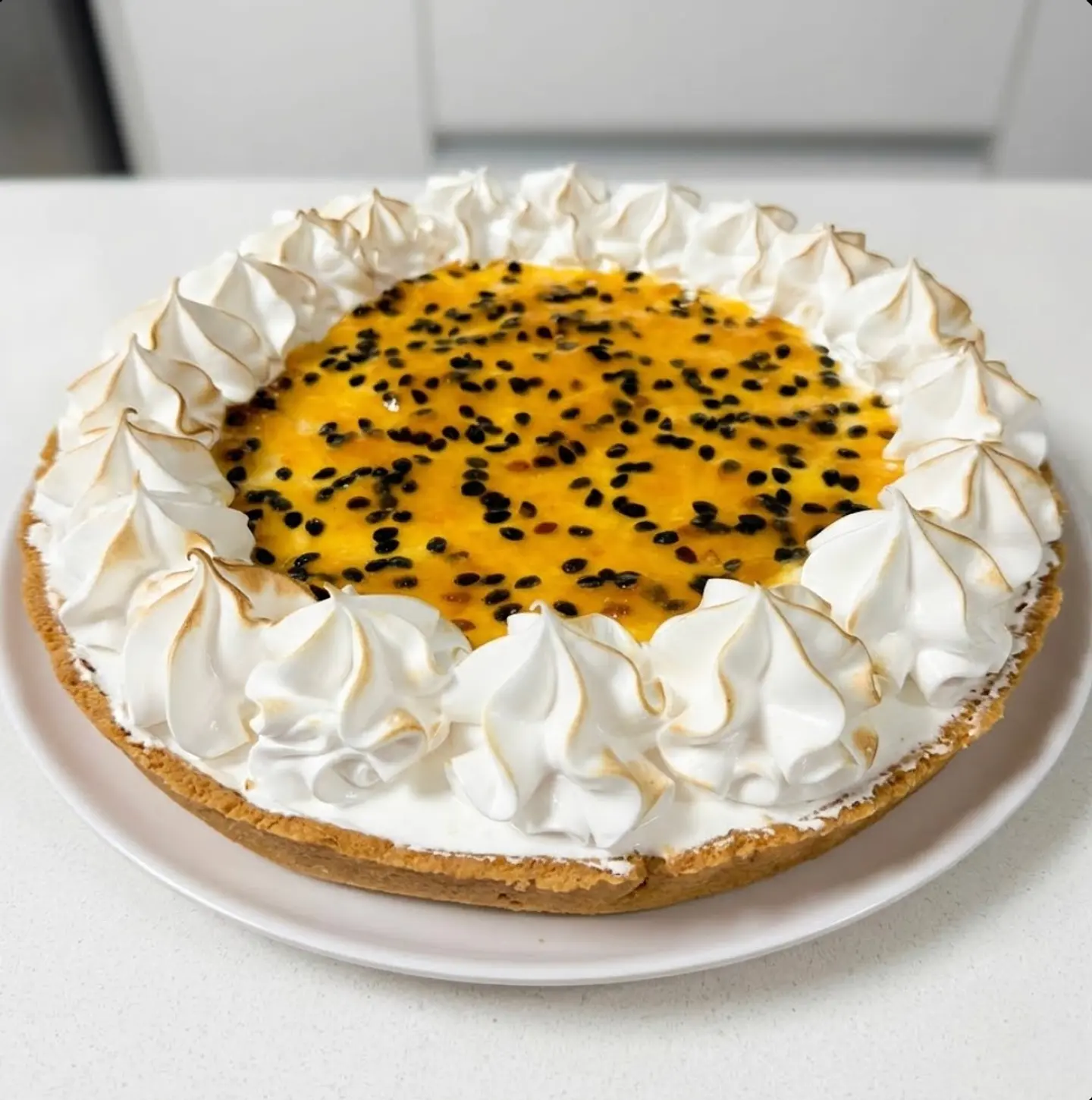 Pie de Maracuyá Keto y sin lácteos 1