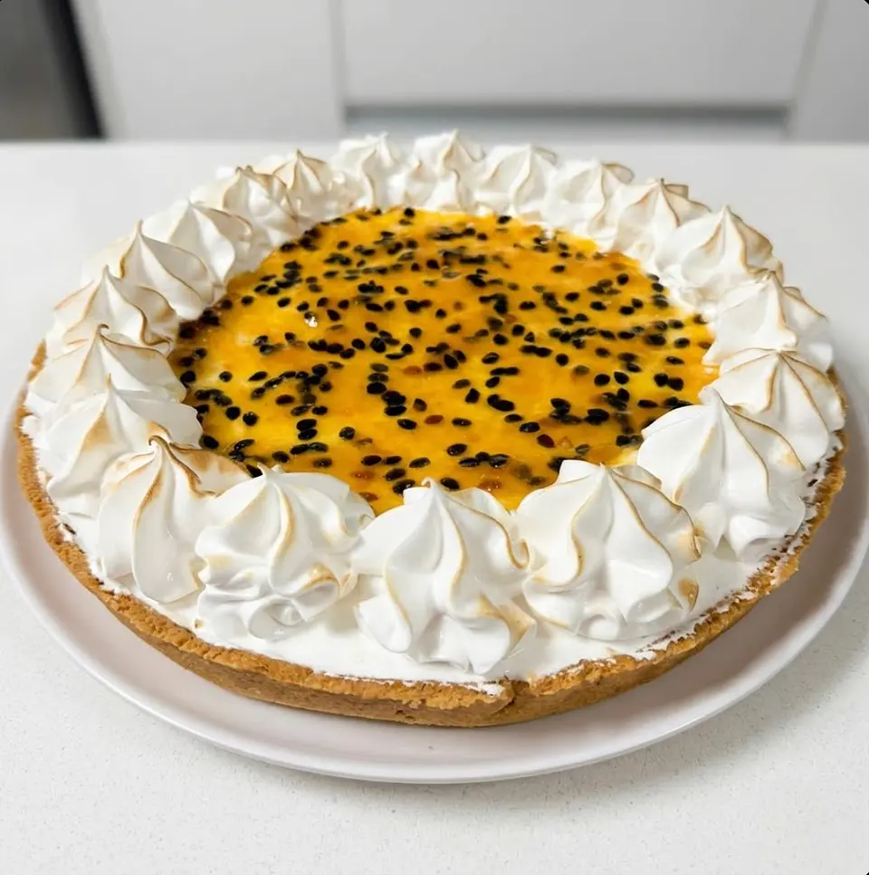 Pie de Maracuyá Keto y sin lácteos 1