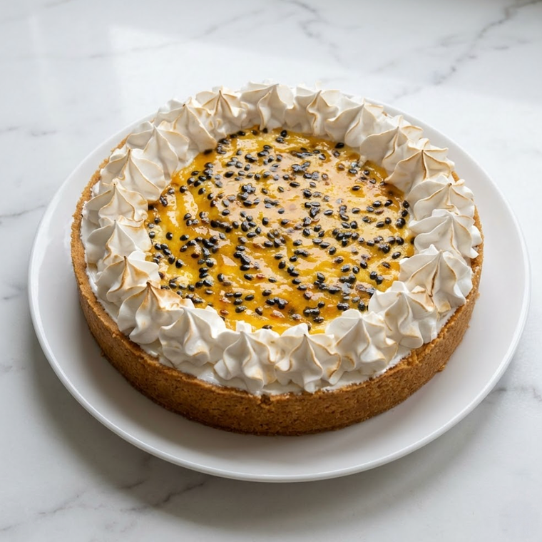 Pie de Maracuyá Keto y sin lácteos 3