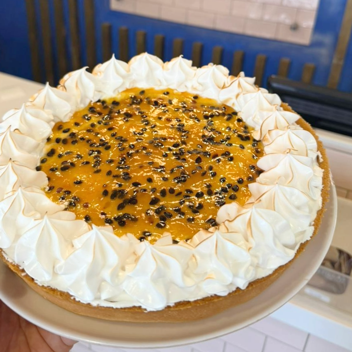 Pie de Maracuyá Keto y sin lácteos 2