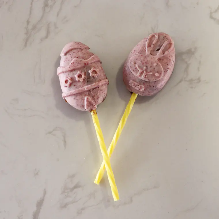 Paletas de pascua de chocolate sin azúcar - sin gluten - keto 3