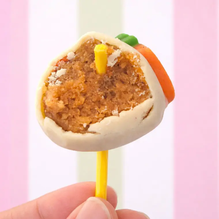 Cake pop carrot cake sin azúcar - keto - sin gluten 2