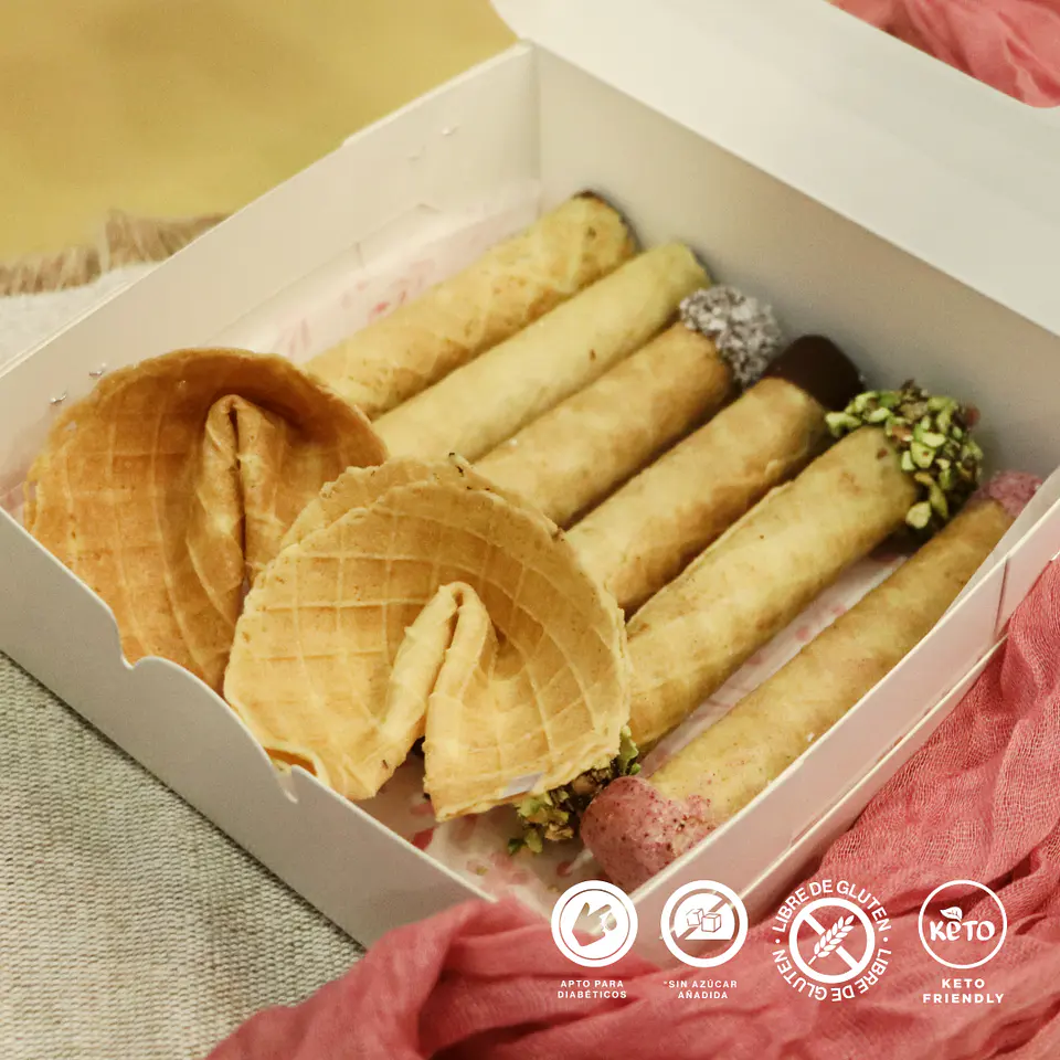 Box Barquillos Feliz día Mamá - Sin gluten, sin azúcar, keto 3