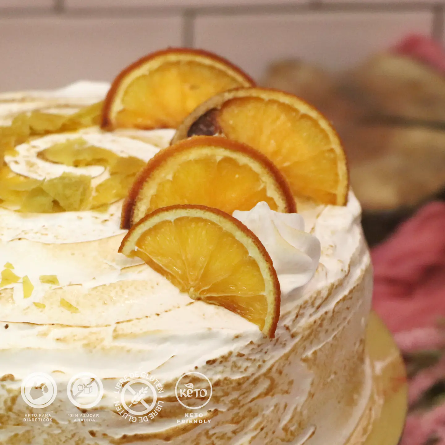 Epifanía de naranja (torta panqueques) - libre de gluten - libre de azúcar 3