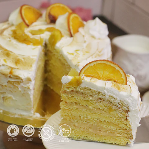 Epifanía de naranja (torta panqueques) - libre de gluten - libre de azúcar
