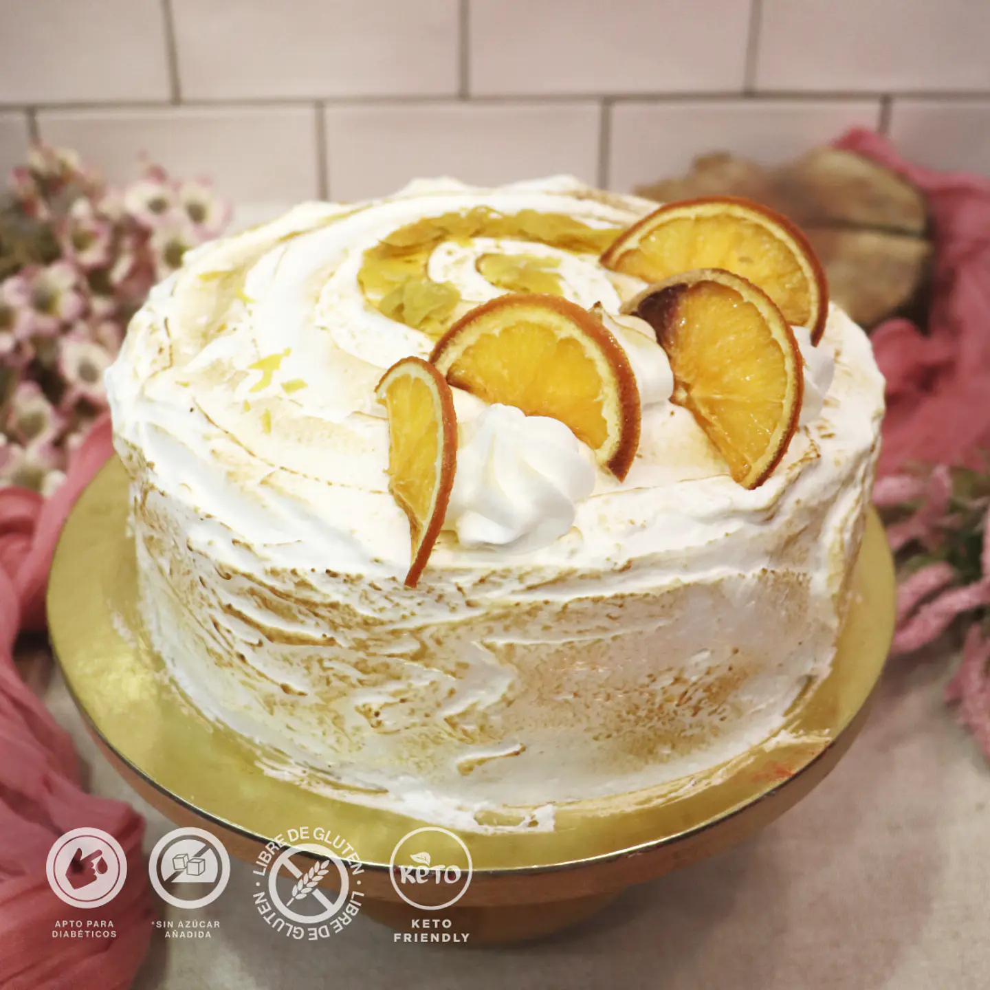 Epifanía de naranja (torta panqueques) - libre de gluten - libre de azúcar 2