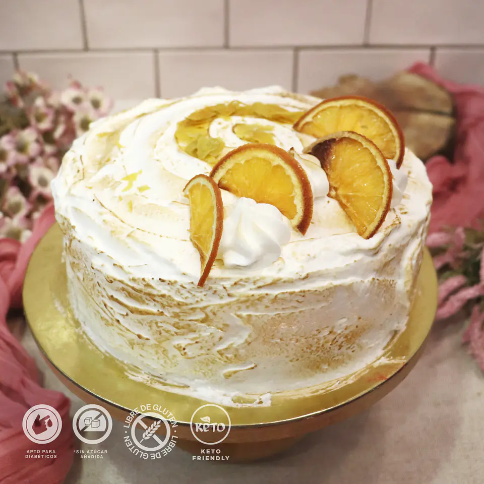 Epifanía de naranja (torta panqueques) - libre de gluten - libre de azúcar 2