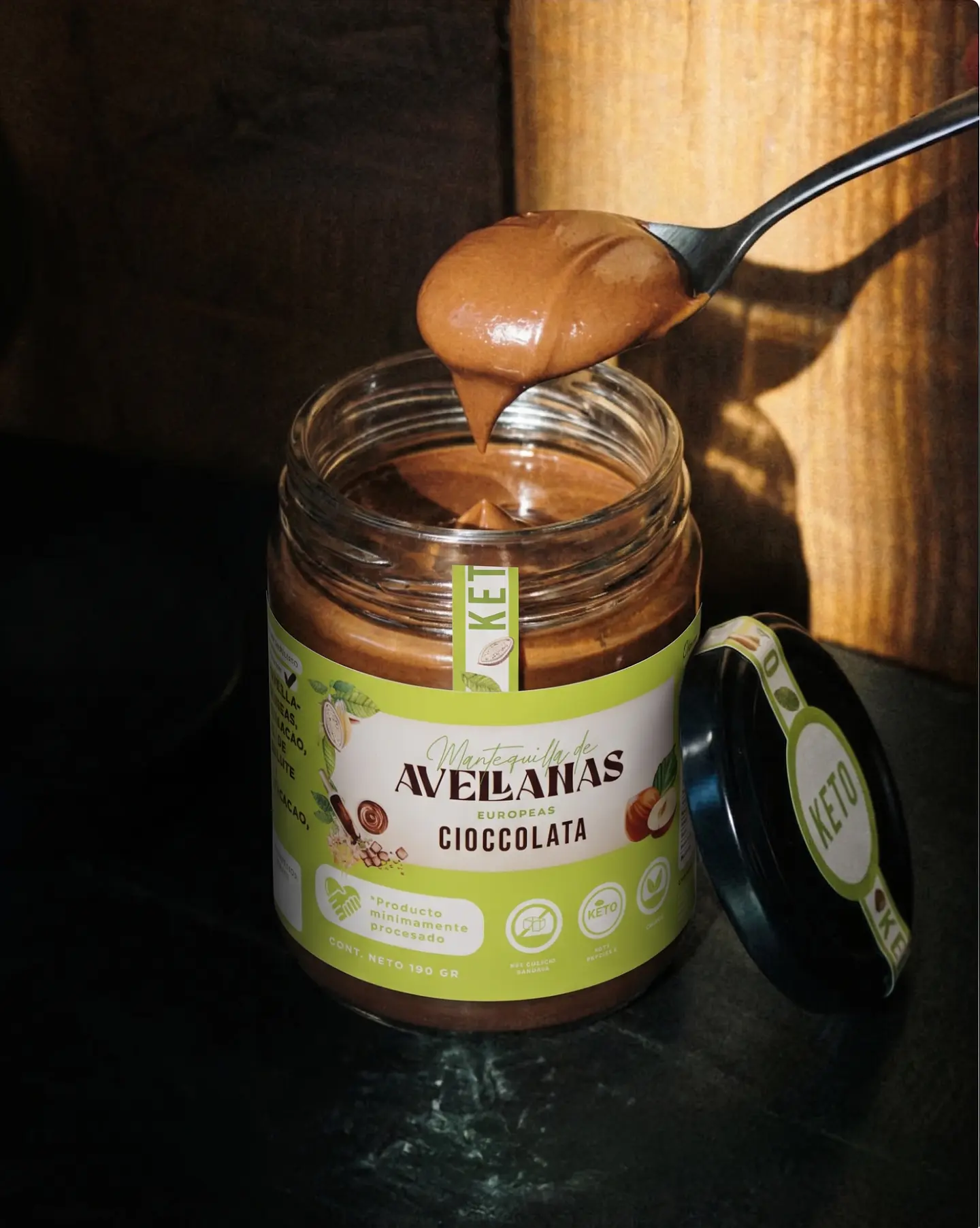 Mantequilla de avellanas europeas Keto - sin azúcar - vegana 2