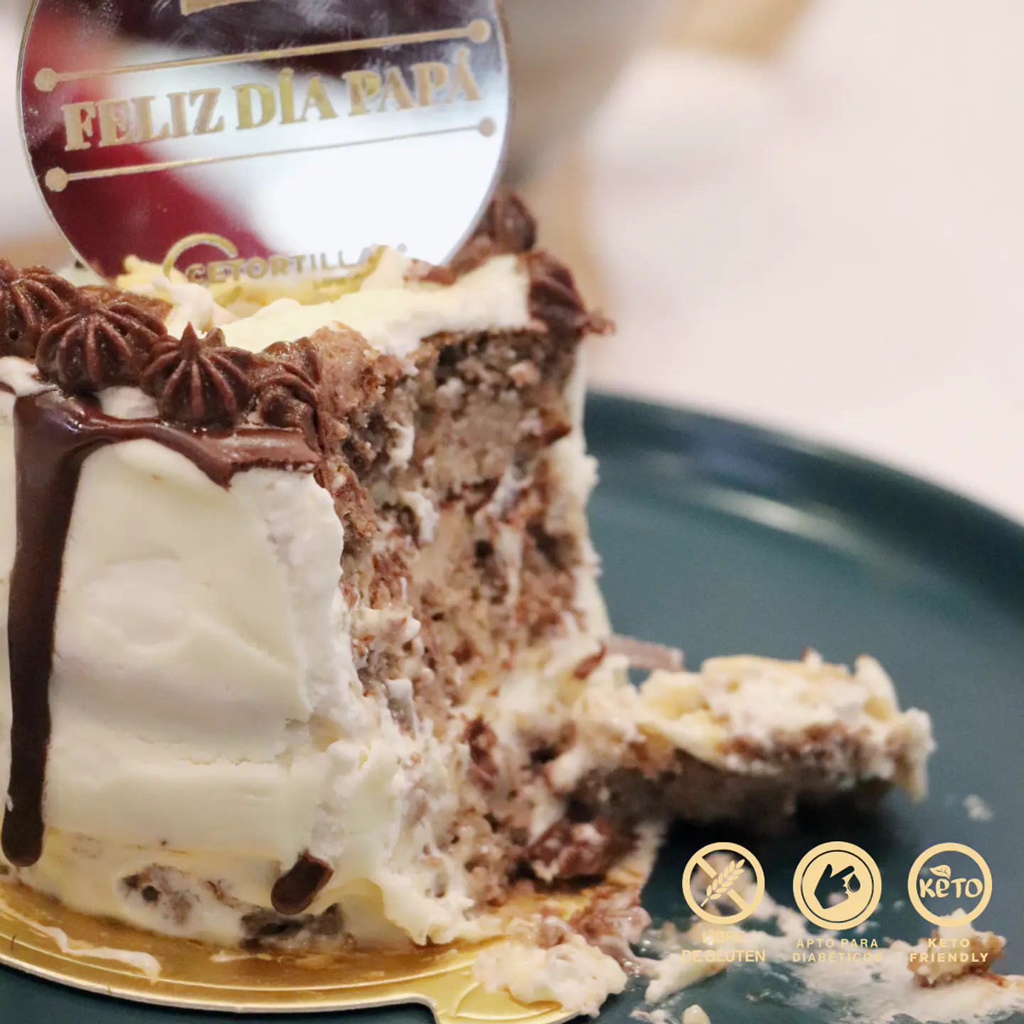 ¡PRECIO ESPECIAL! Torta keto Día del Padre - sin gluten, sin azúcar 4