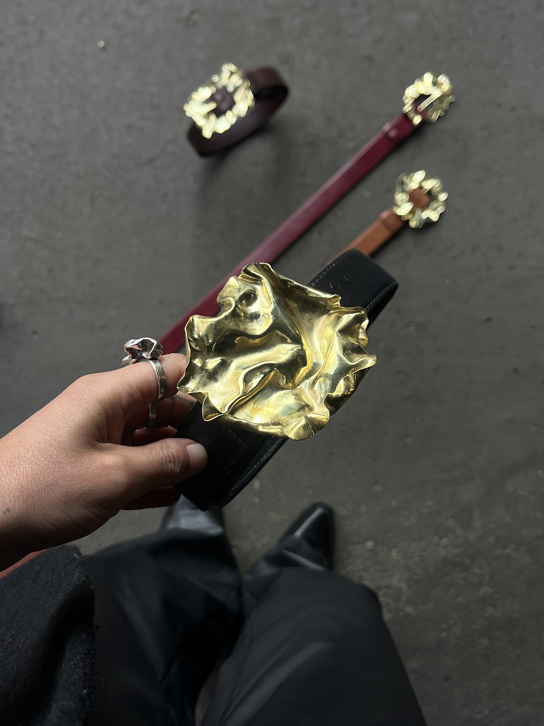 Hebilla Sello _ Negro Avestruz 3