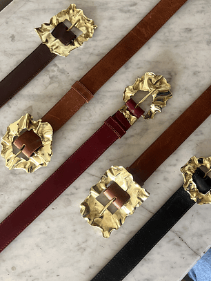 Hebilla Rectangular _ Castaño Claro