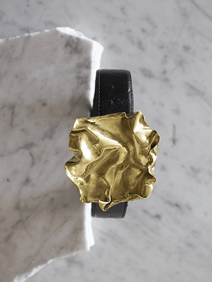 Hebilla Sello _ Negro Avestruz